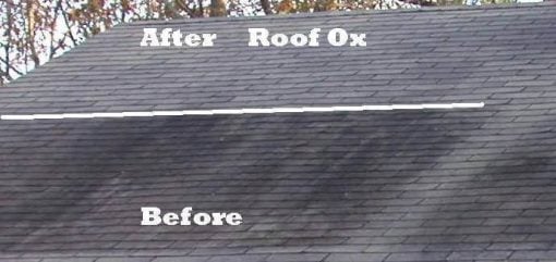 Roof Cleaner OX - Removes Black Shingle Streaks