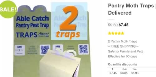 bulk pricing save on spider and moth traps
