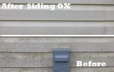 Siding Cleaner OX 2000 results